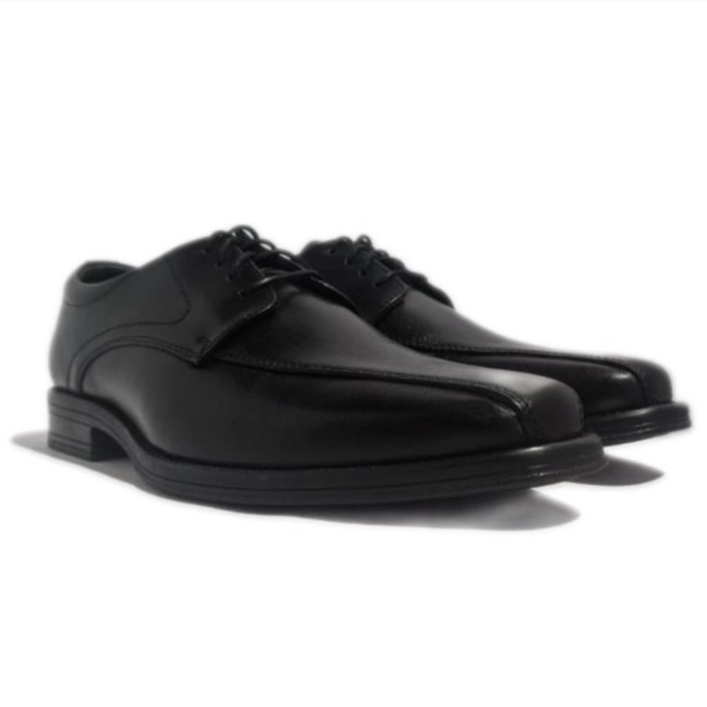 Spark Royal laces Black Leather Man Dress Shoes. - Picture 1 of 11